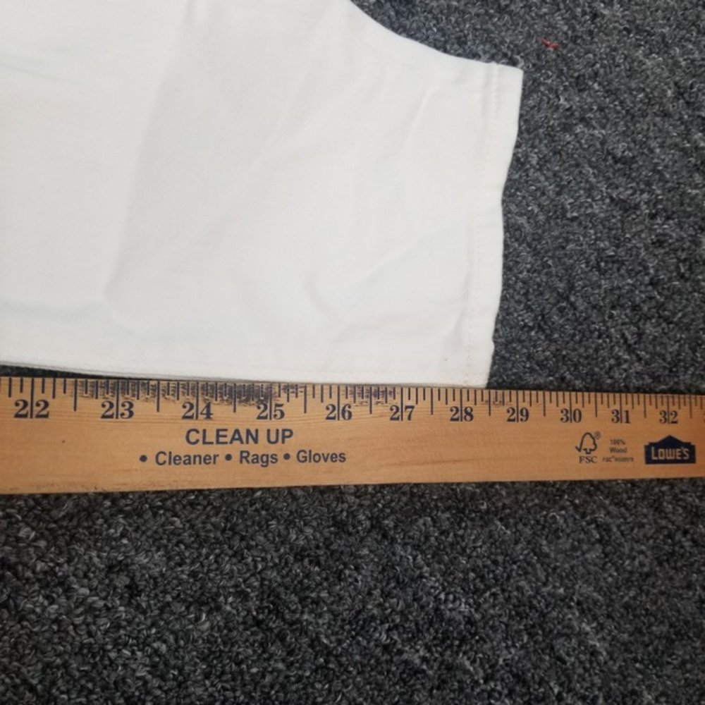 EXPRESS Mid-Rise White Distressed Destroyed Legging Jeans Size 14 not with tags - Picture 12 of 12